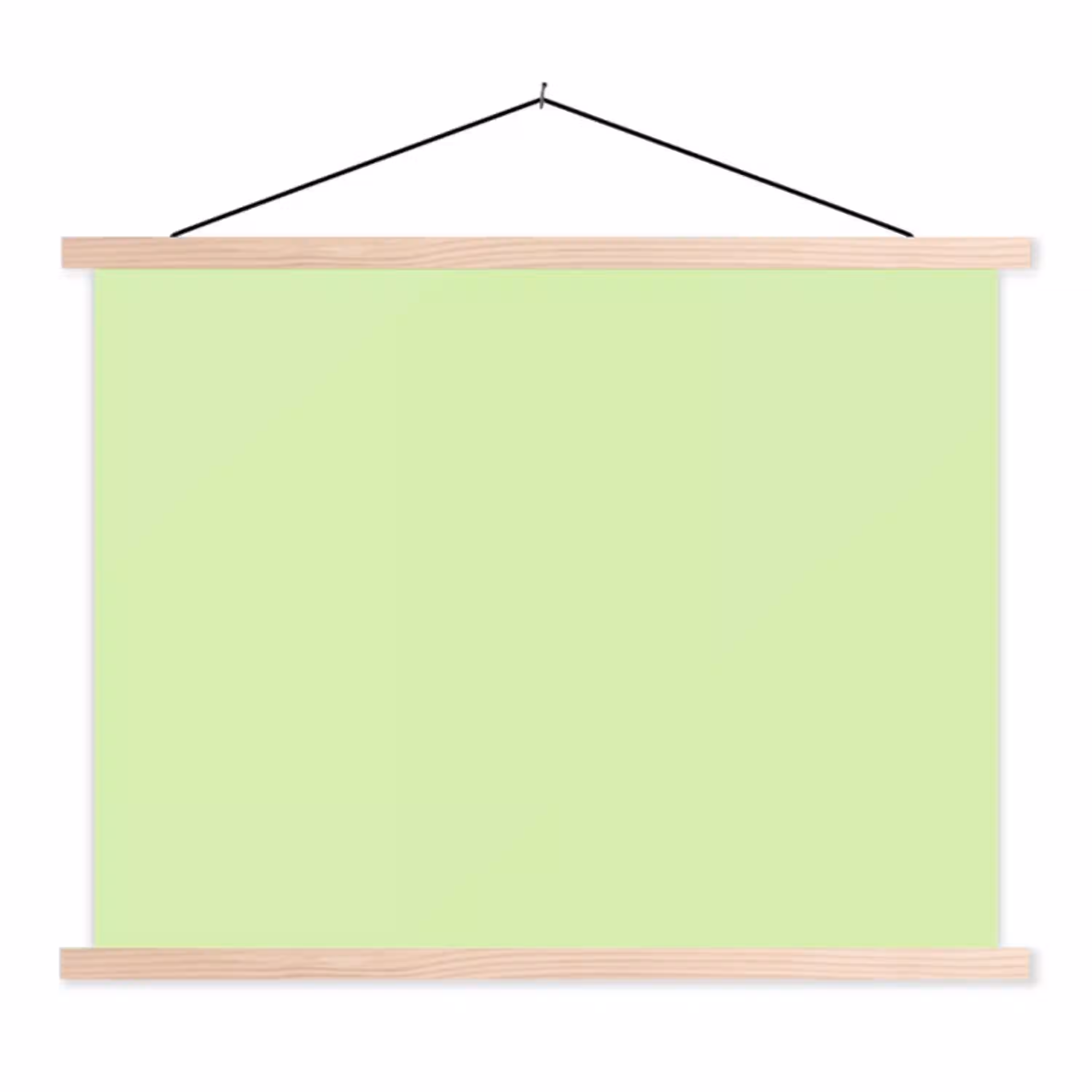 Light - Lime - Groen textielposter latten blank klein 122 -3d