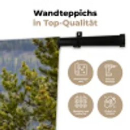 Uil - Oehoe - Bomen - Natuur Wandkleed katoen klein -tsfeer2_DE
