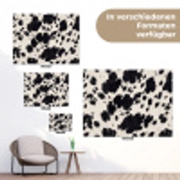 Patroon - Vacht - Zwart - Wit tuinposter los doek klein -Xsfeer9_DE