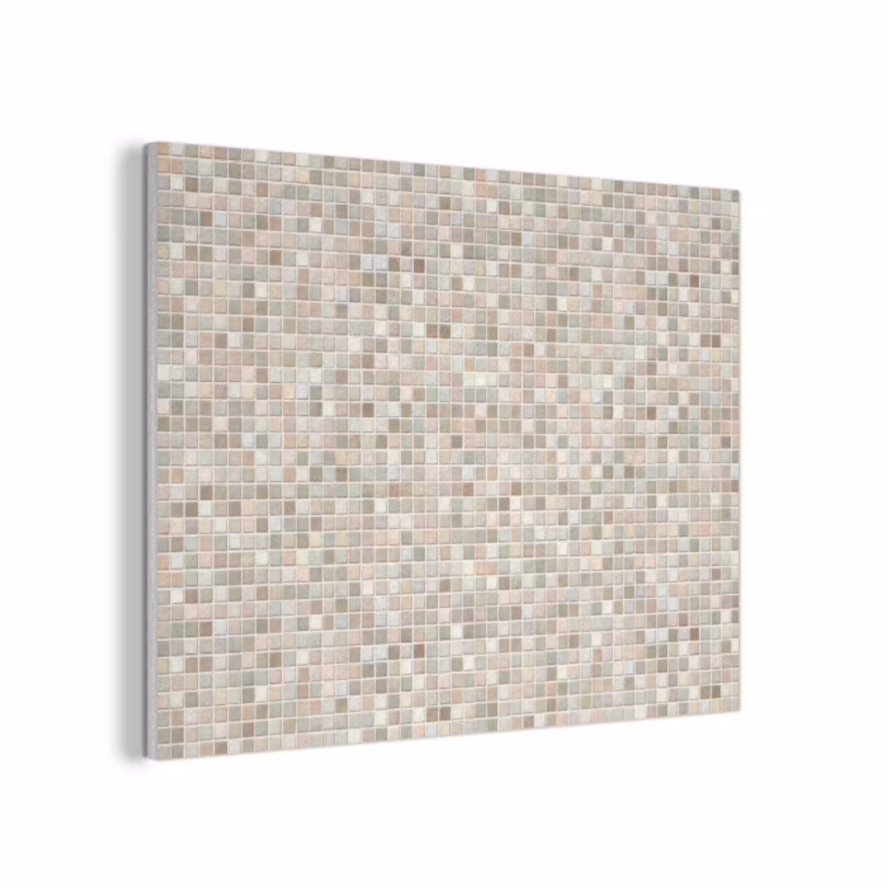 Mozaïek - Patroon- Taupe PET vilt klein 837 -3d