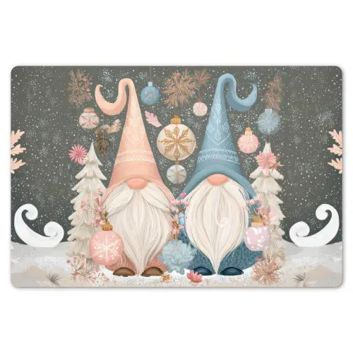 Kerst - Gnomen - Pastel Placemat vinyl groot -zzsfeer1_Kitchenyeah-website