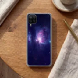 Ruimte - Sterren - Kleurrijk Telefoonhoesje Samsung Galaxy A12 klein -sfeer1