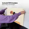 Vrouw - Minimalistisch - Bloem Inductie beschemer met haakjes klein -ky-ophangen-nl