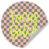 Focus - Vakken - Roze Wandcirkel behangsticker klein -3d