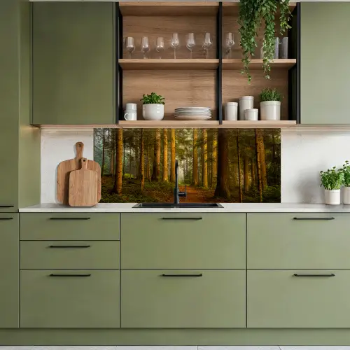 Bos - Natuur - Bomen - Landschap - Bladeren keuken achterwand 2 middel -sfeer3