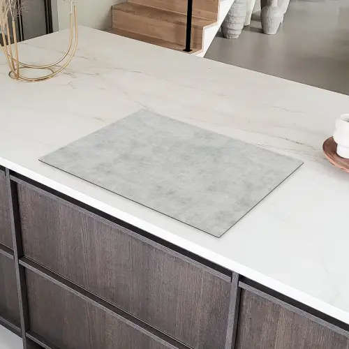 Beton - Grijs - Industrieel - Patroon Inductie beschermer vinyl 3mm klein 276 -sfeer8