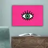 Minimalistisch - Oog - Roze canvas 2cm klein -sfeer4