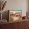 Duin - Planten - Zonsondergang - Strand - Zee Light Box met batterij (Wandlamp) middel -sfeer2