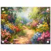 Natuur - Landschap - Bloemen - Kleurrijk tuinposter los doek klein -3d