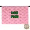 Yes fun - Groen - Roze - Stippen Wandkleed katoen klein -t3d_DE