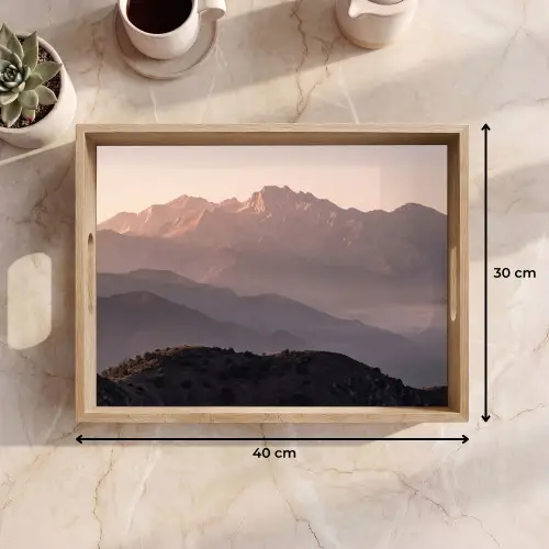 Panorama - Landschap - Bergen Dienblad Rechthoek middel -USP_Formaat