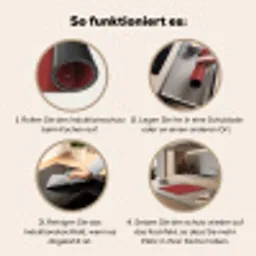 Patroon - Stippen - Rood Inductie beschermer vinyl 3mm middel 274 -tsfeer9_DE