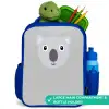Dierenportret - Koala - grijs Kinderrugzak - Blauw middel -inhoud_UK