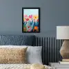 Illustratie - Bloemen - Kleurrijk fotolijst zwart zonder passe partout klein -sfeer3
