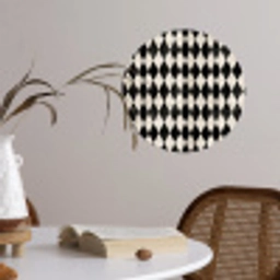 Klassiek - Patroon - Zwart Wandcirkel behangsticker klein 186 -sfeer3