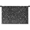 Terrazzo -  Patroon - Zwart - Wit Wandkleed katoen klein 269 -zz3d