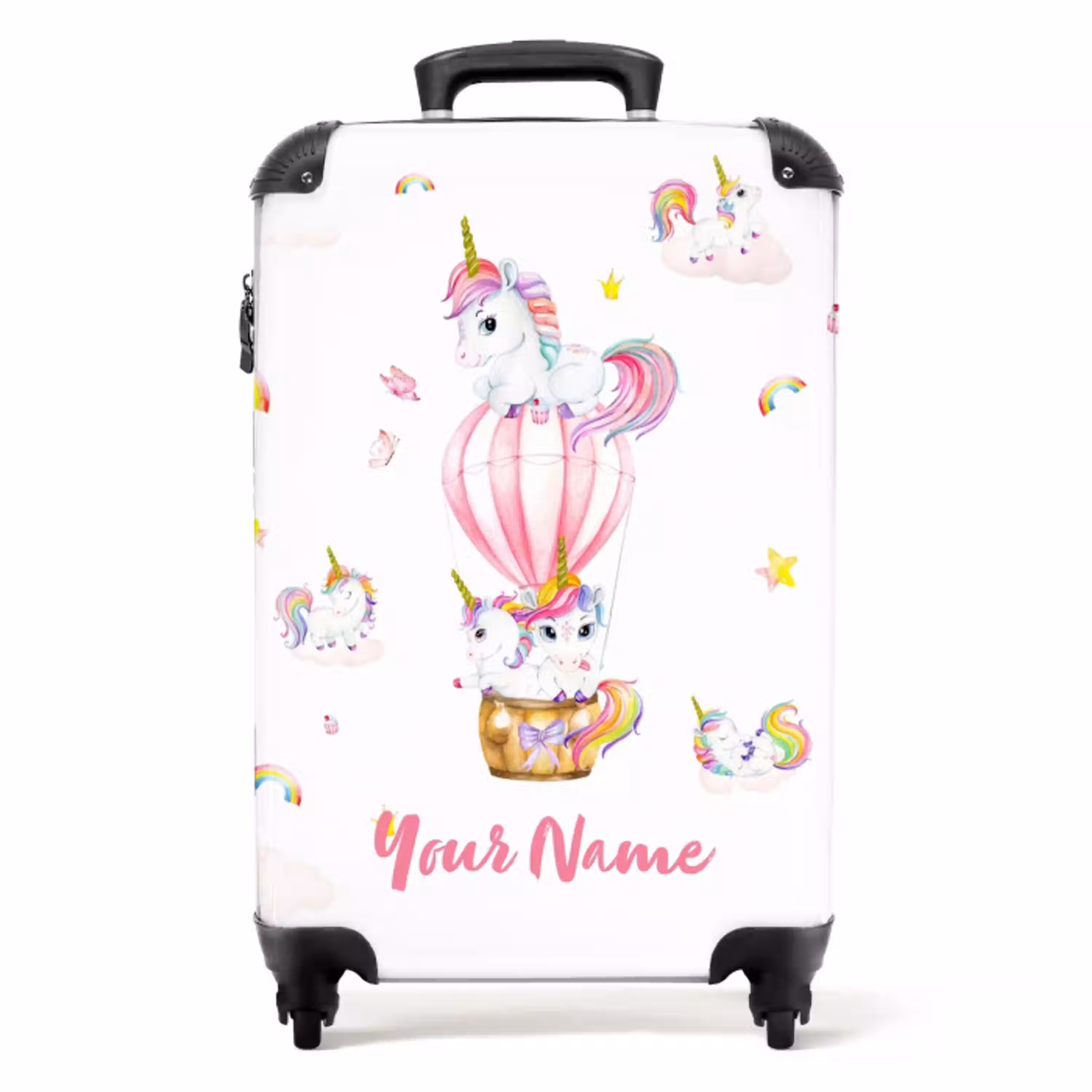 Luchtige eenhoorns NBS - Handbagage koffer - Kinderen Unisex middel -productfoto_recht