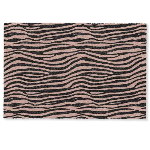 Strepen - Roze - Bruin Deurmat klein 898 -zkaufland3d