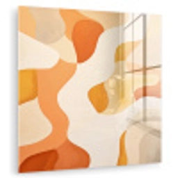 Oranje - Abstract - Kunst plexiglas 5mm klein -zzzproduct_nieuw