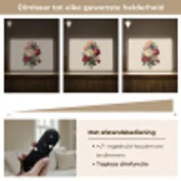 Boeket - Warme tinten - Elegant Light Box met batterij (Wandlamp) middel -USP_dimbaarNL