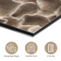 Waaiervorm - Beige - Vezel textuur aluminium wit klein 46 -closeup_DE