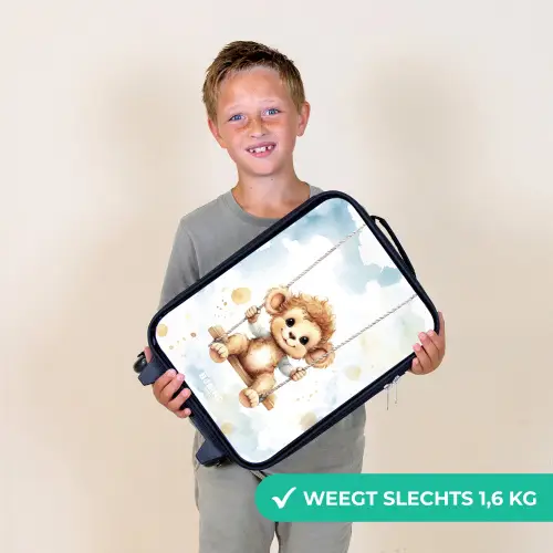 Schommelend aapje van waterverf Kinderkoffer - Zwart klein -sfeer4_NL
