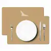 Bananen - Beige - Lijntekening - Minimalistisch Placemat vinyl groot -zzsfeer2_Kitchenyeah-website