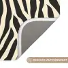 Zebra - Print - Klassiek - Zwart Badmat klein 997 -USP_AntislipFR