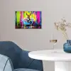 Ezel - Badkuip - Roze - Schuim poster papier klein -sfeer3