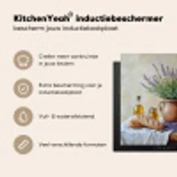 Lavendel - Brood - Stilleven Inductie beschermer vinyl 3mm middel -sfeer2