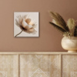 Bloem - Beige - Crème aluminium wit klein -sfeer4