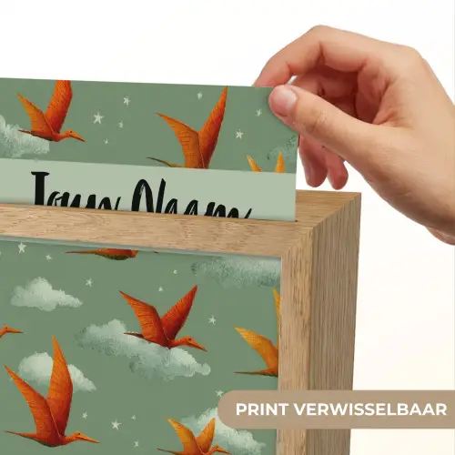 Dino - Oranje - Patroon - Wolken Light Box met kabel (Kinderlampje) klein -USP_websiteprintNL