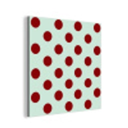 Polka - Dots - Rood aluminium wit klein 46 -3d