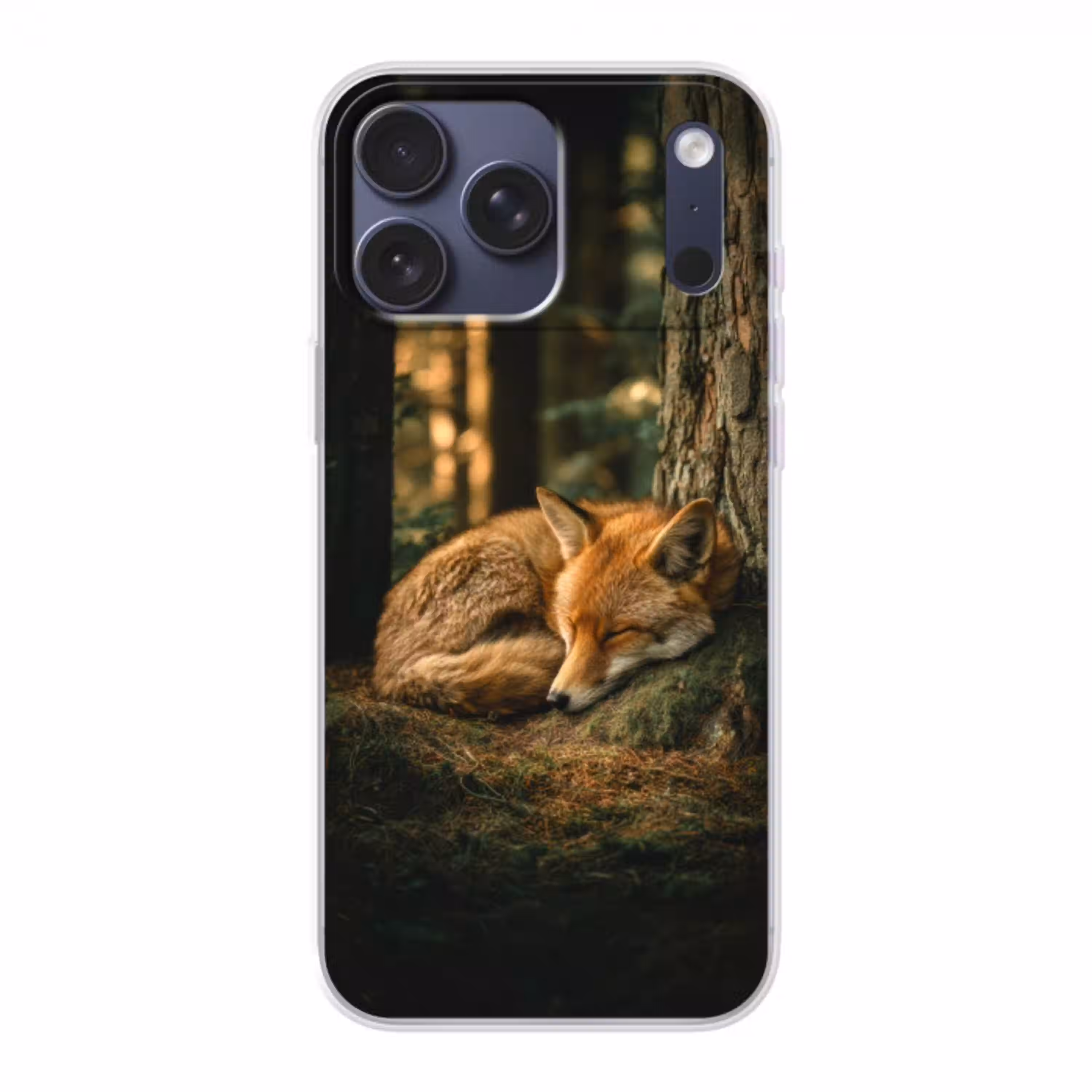 Vos - Bos - Slapen Telefoonhoesje iPhone 17 Pro Max klein -3d