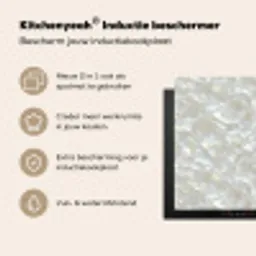 Parelmoerglans - Wit - Schelp Inductie beschermer vinyl 3mm middel 274 -zzzzzzusp-haakje_NL
