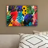 Bladeren - Vormen - Abstract - Kleurrijk canvas 2cm klein -sfeer3