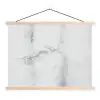 Beton - Grijs - Wit textielposter latten blank klein -3d