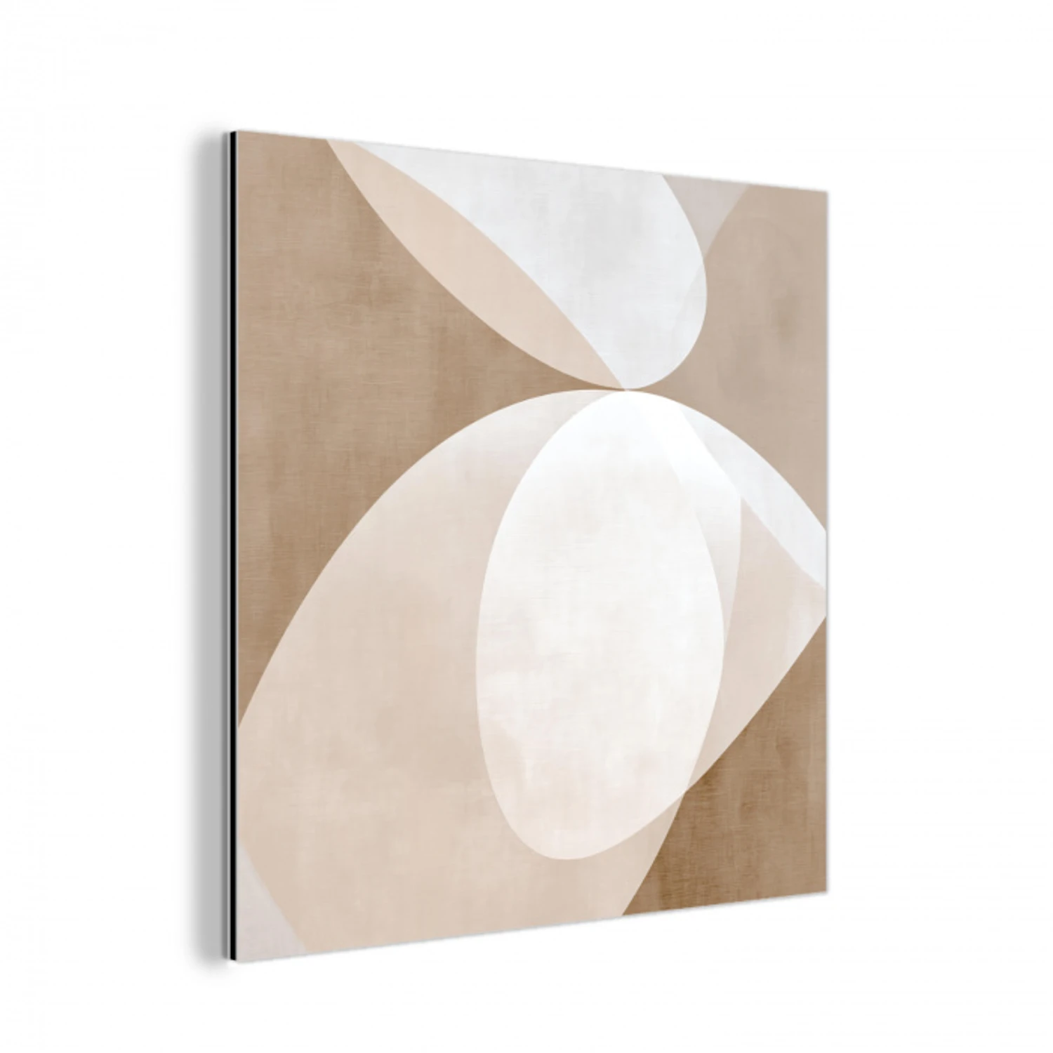 Ovale vormen - Transparant - Zachte overgang aluminium wit klein -3d