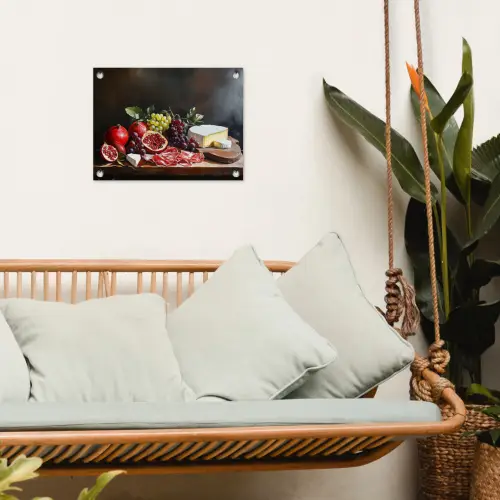 Borrelplank - Stilleven - Vintage tuinposter los doek klein -sfeer7