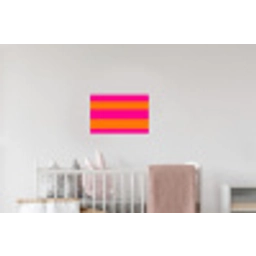 Strepen - Horizontaal - Roze Muursticker klein 286 -kinderkamer