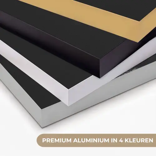 Buldog - Hond - Glas Textielframe zwart klein -USP_kleurenNL