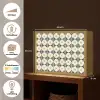 Sierlijk - Ornament - Blauw Light Box met batterij (Wandlamp) middel 907 -USP_websiteoverzichtNL