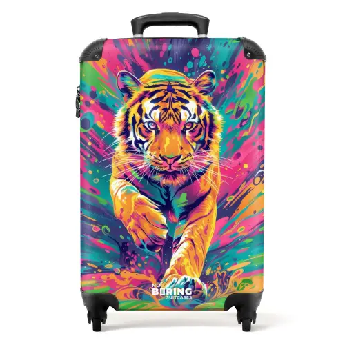 Turbo tijger NBS - Handbagage koffer - Kinderen Unisex middel -productfoto_recht