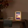 Paardenbloem - Bloemen - Zonsondergang - Horizon - Nacht Light Box met kabel (Tafellamp) klein -sfeer4