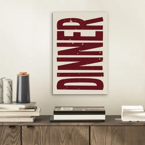 Eten - Decoratie - Rood - Vintage aluminium wit klein -sfeer1