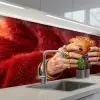 Broodje - Bontjas - Goud keuken achterwand 2 middel -3d_schuin