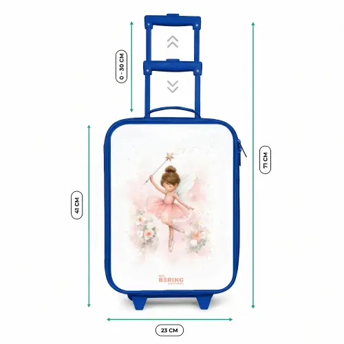Ballerina fee in roze Kinderkoffer - Blauw klein -productfoto_formaten