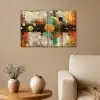Abstract - Goud - Vormen Canvas - Meerluiken 2 luik klein -sfeer1