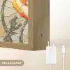Klaprozen - Oranje - Mozaïek - Bladeren Light Box met batterij (Wandlamp) middel -USP_websiteoplaadbaarNL