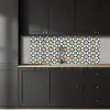 Klassiek - Geometrisch - Blauw keuken achterwand 2 middel 871 -sfeer1